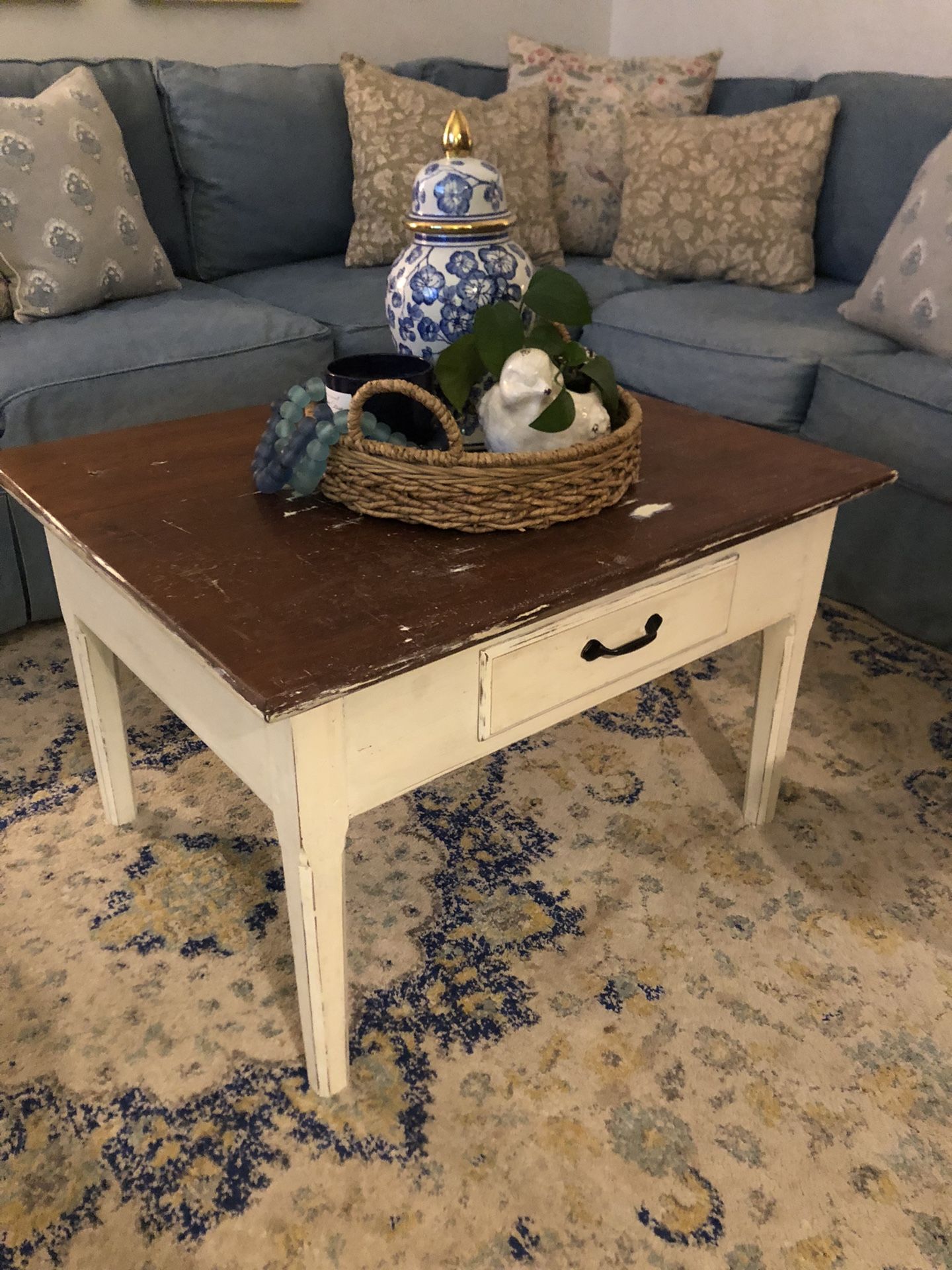 Adorable Farm Table Coffee Table