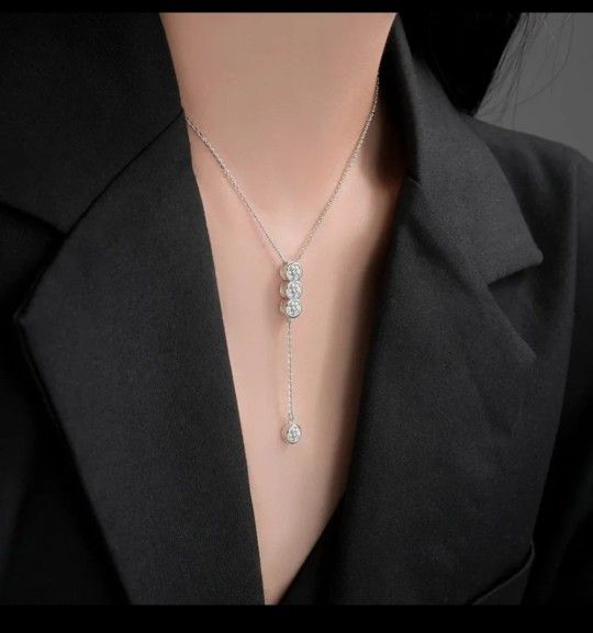 GRA Certified 2 CTTW* Choker /bezel Cut Moissanite Diamond Necklace