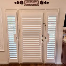 Interior Wood Shutters- Custom, Plantation, Professional Installation, Licensed Company, Window Treatments & Coverings, Persianas De Madera, Espanol