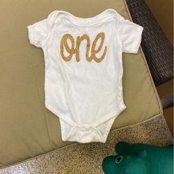 1 Gold Onesie