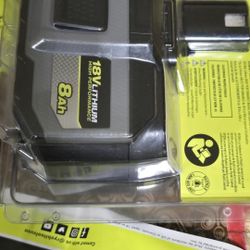 RYOBI
ONE+ 18V 8.0 Ah Lithium-Ion HIGH PERFORMANCE Battery