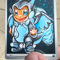 Pokemon Cards ( Poncho Charmander)
