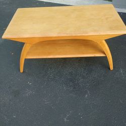 Vintage MCM Heywood Wakefield Coffee Table with Shelf M991