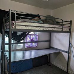 Free Loft Bunk Bed Frame Place Set