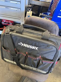Husky Tool Set, Tool Bag, Magnetic Tray