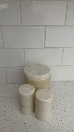 Sugar, Salt& Pepper Marble Set