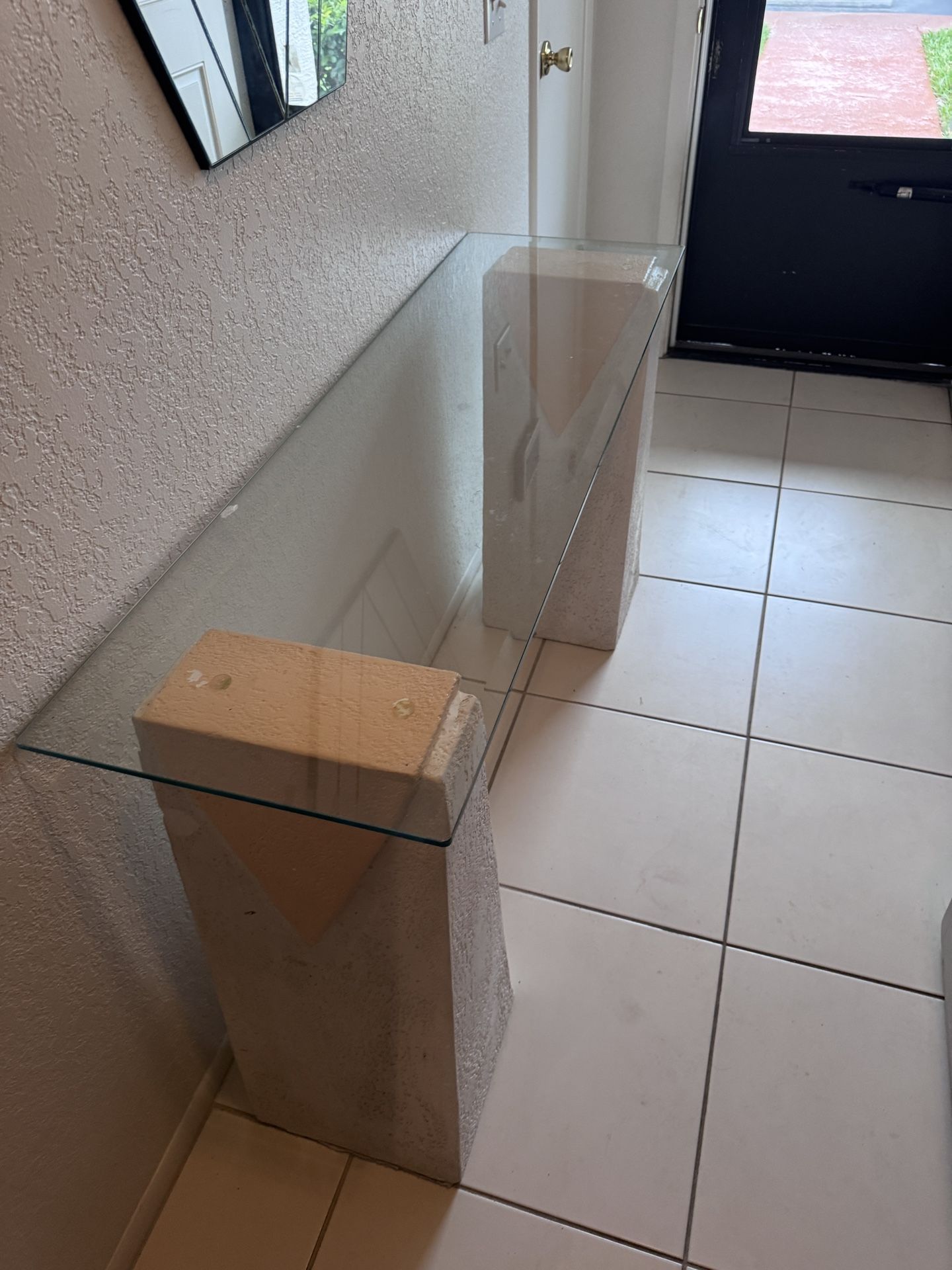 Glass Console Table