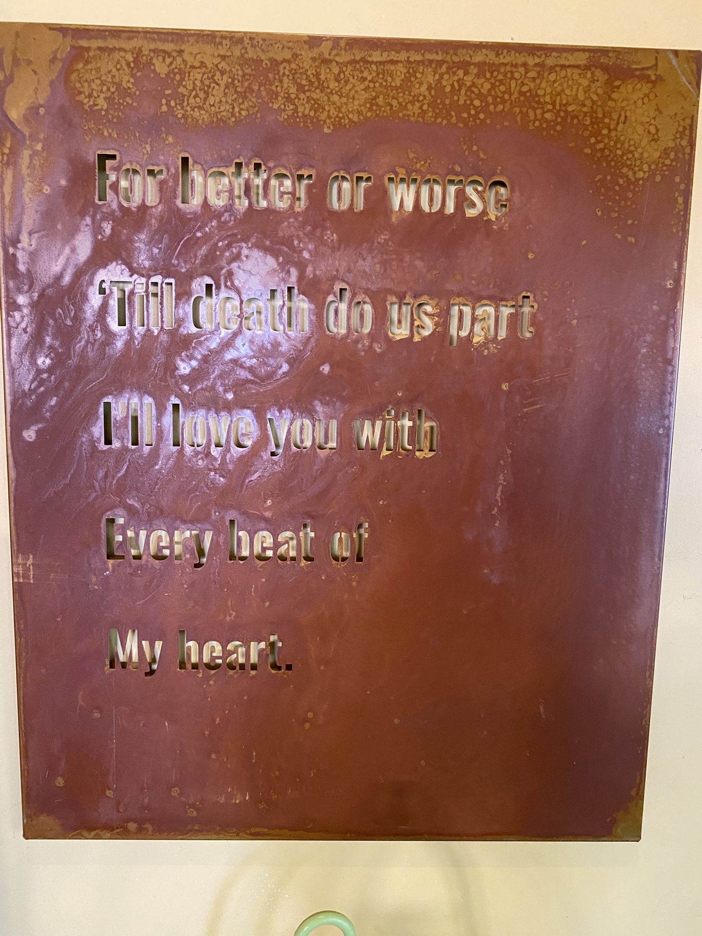 Rustic Metal Sign