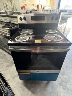 GE Electric Coil Range Stainless Steel