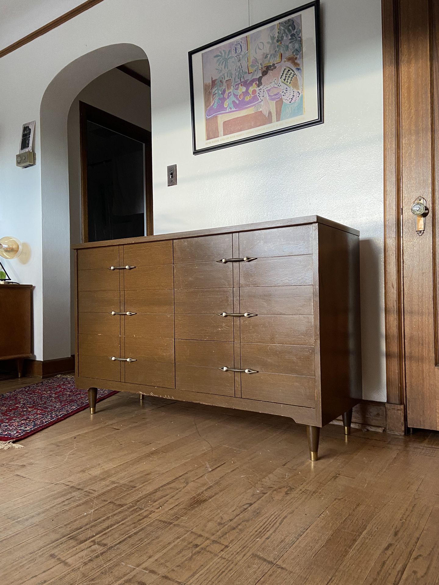 Vintage Midcentury 6-drawer Dresser Cabinet