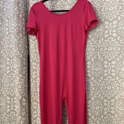 Hot pink jumpsuit