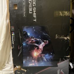 ASUS ROG Swift PG43UQ 43” 4K HDR DSC Gaming Monitor, (3840 x 2160), 144Hz, G-SYNC Compatible, 1ms, Eye Care, DisplayHDR 1000, DisplayPort HDMI USB, Au