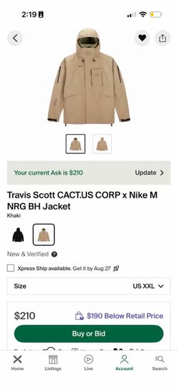 Cactus Jack Travis Scott Pullover Jacker XXL New