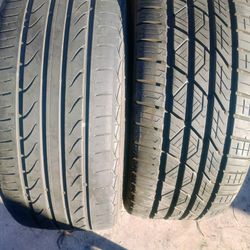 225/40/18 SET OF 2 High Performance TIRES 75-100% TREAD DOT 14/25 EXCELLENT CONDITION 