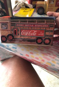 Coca Cola delivery truck tin