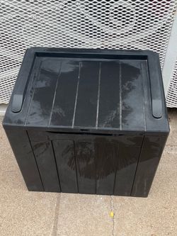 Nice Black Plastic Outdoor Storage Box