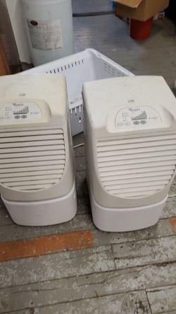 Two 40 pint whirlpool Dehumidifiers