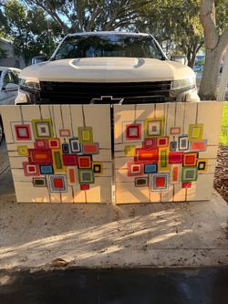 Canvas Multi Colored Pictures
