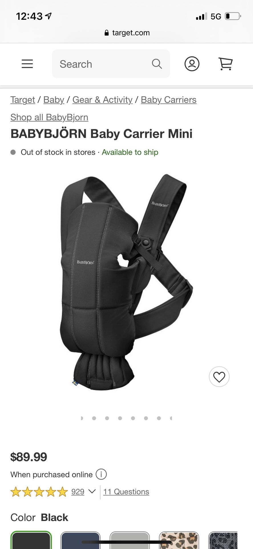 Baby Bjorn Brand New