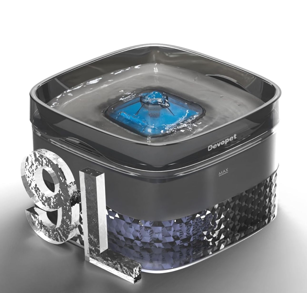 2.4Gal/9L Large Pet Water Fountain, Dog Water Fountain, Cat Water Fountain New !!