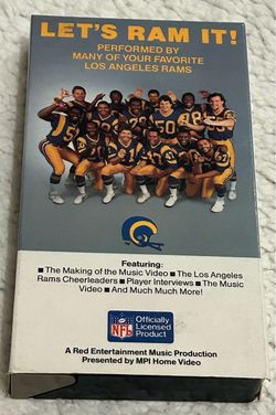 Let's Ram It! Los Angeles Rams Music Video VHS