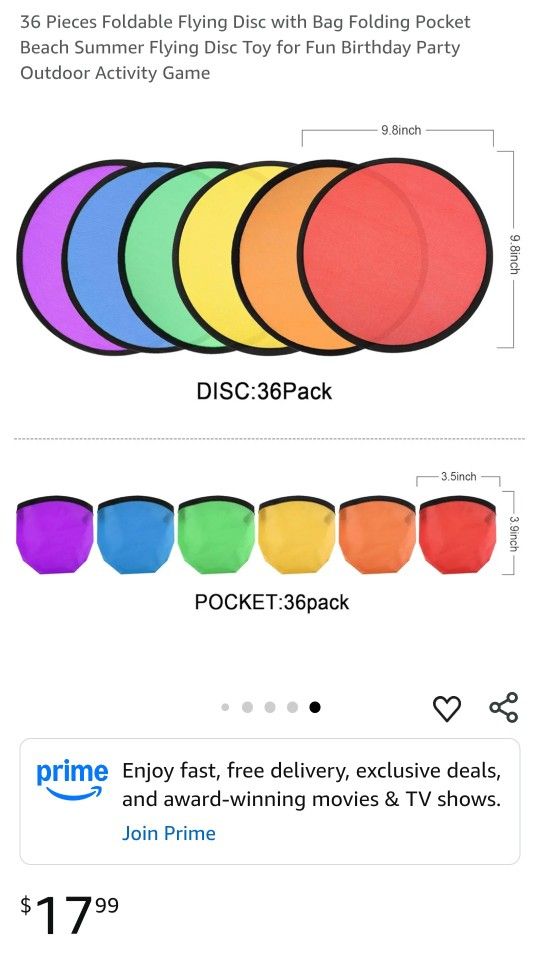 Pack Of Folding Disc