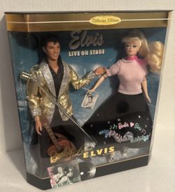 Mattel Barbie Loves Elvis Collectors Edition Elvis Live On Stage 1996 #17450