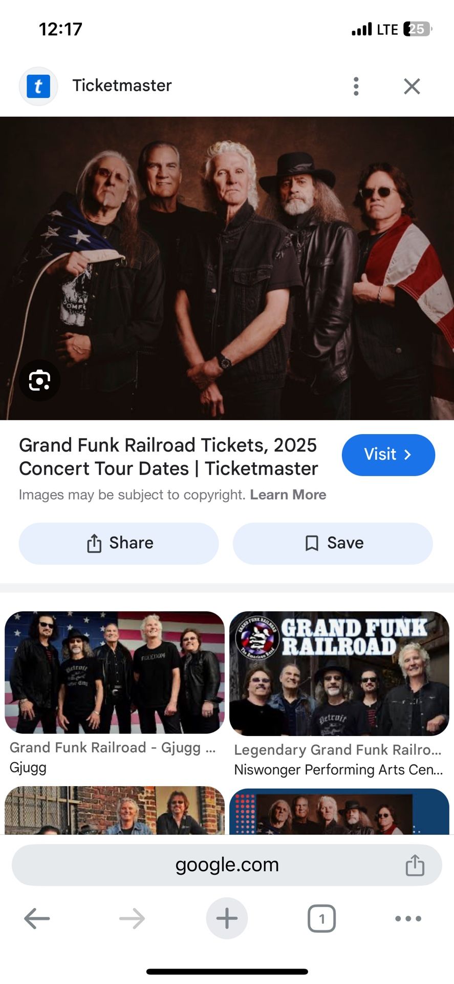 Grand Funk Railroad Tour 2025