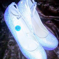 Soda Rhinestone Studded Platform Heels Size 10