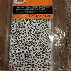 CRAFT BEADS Alphabet Name Beads About 500 pieces From Bead Landing