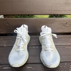 Adidas Alphaedge 4D White Black lime green continental size 10.5