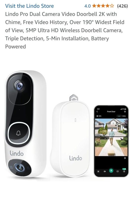Dual Camera, Door Bell, Ring Cam