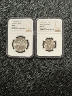 NGC Graded 1(contact info removed) Commemorative Coin Set includes both 2026 Quarter and 2026 Half Dollar Enduring Liberty NGC SLABS!!!!