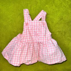 Baby girls CARTER'S JOY pink gingham rabbit dress 3 months - Easter outfit dress