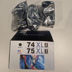 HP 74XL (2) HP75XL (1)