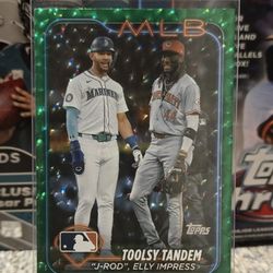2024 Topps Update Toolsy Tandem Green Crackle Foil /499