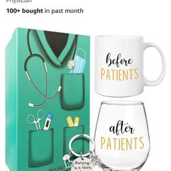 Nurse Mug/ Wine Glass gift set