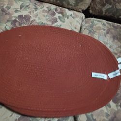 Oval Burgundy Placemats 