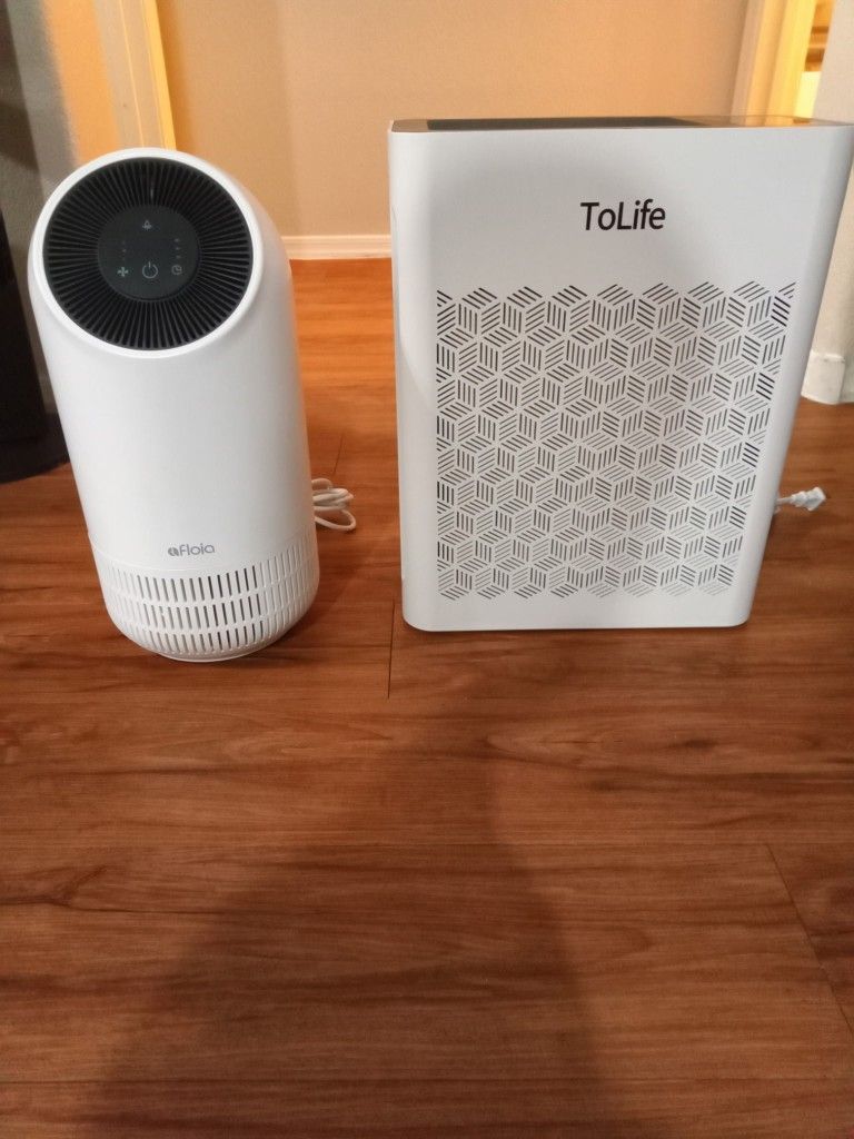 ToLife HEPA Air Purifier, Covers 1095 SQ. Ft., Like New Filter, Paid $70; Asking $20, Also Floria Air Purifier Covers 880 SQ. Ft., HEPA Filter