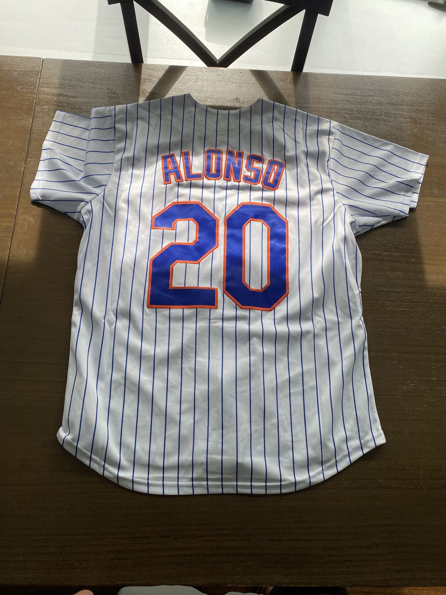 Pete Alonso New York Mets Jersey Baseball Jersey Adult Large L New Men 20 Stripe