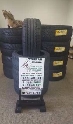 255 40 19 BRAND NEW TIRE TIRES $99 EACH $396 SET