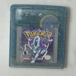 Pokemon Crystal Version W/ New Battery Authentic Nintendo Gameboy Color GAME