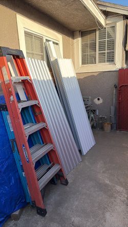 Currugated galvanized panels