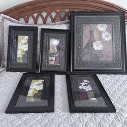 Cinco cuadros todos por $20