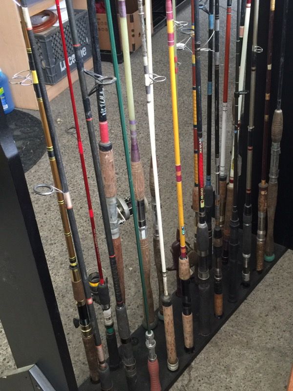Fishing poles and reels