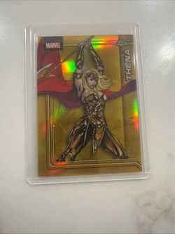 2026 Topps Chrome Marvel THENA True Gold Refractor /50