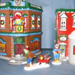 DEPT 56 SNOW VILLAGE RETIRED SATURDAY MORNING DOWNTOWN
