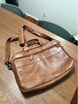 Leather Bag briefcase work bag laptop bag