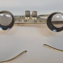 1950s Carl Ziess Jena 2x Surgeons/ Jewelers Magnifierst+leather Case/