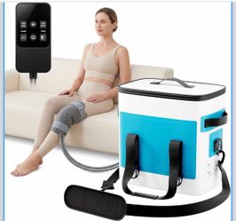 Cold Therapy Machine, Programmable Timer Knee Ice Machine with Quiet Pump Silent Brushless Pump Ice Therapy Machine with Cryotherapy System and Cold P